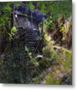 Trolley Bus Into The Jungle Metal Print