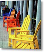 Tropical Seating Metal Print