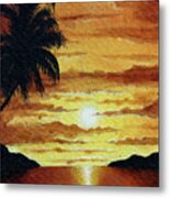 Tropical Sunset Metal Print