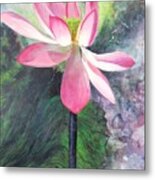 Tropical Water Lily Painting Metal Print