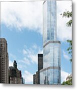 Trump Tower In Chicago Metal Print