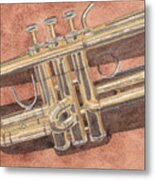 Trumpet Metal Print