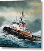 Tugboat Hunter Crowley Metal Print