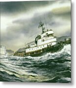 Tugboat Mogul Metal Print