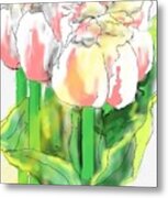 Tulips Bouquet Metal Print