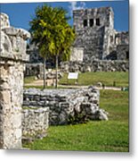 Tulum Temple Ruins Metal Print