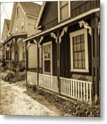 Turn Of The Century Cottages Weirs Beach New Hampshire Metal Print