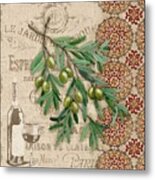 Tuscan Green Olives Metal Print