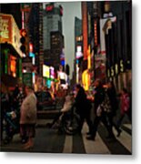 Twas The Night Before New Years - Times Square New York Metal Print