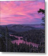 Twilight Mammoth Lakes Metal Print