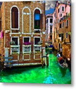 Twin Canals Metal Print