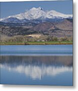 Twin Peaks Mccall Reservoir Reflection Metal Print