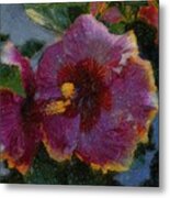 Two Grand Passion Hibiscus Metal Print