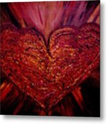 Two Hearts Become One Heart Metal Print