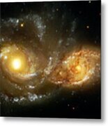 Two Spiral Galaxies Metal Print