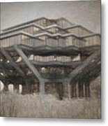 Ucsd Library Sketch Metal Print