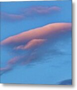 Ufo Shape Cloud #clouds #cloudcape Metal Print