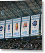 Unc-ch Championship Banners Metal Print