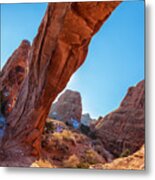 Under The Arch Rock Metal Print