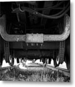 Under The Train Metal Print