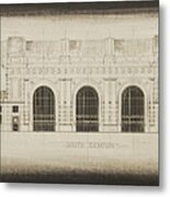 Union Station - Blueprint Metal Print