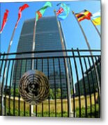 United Nations Secretariat Building Metal Print