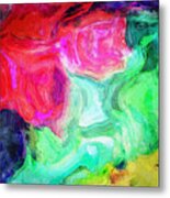 Untitled Colorful Abstract Metal Print