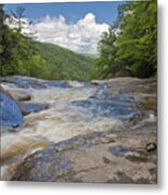 Upper Creek Waterfalls Metal Print