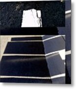 Urban Abstract Seeing Double 65 Metal Print