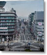 Urban Avenue, Kyoto Japan Metal Print