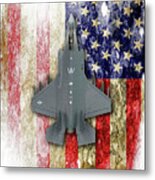 Usaf Lockheed Martin F-35b Metal Print