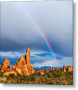 Utah Rainbow Metal Print