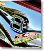 V8 -- 1956 Ford Pickup At The Paso Robles Classic Car Show Metal Print