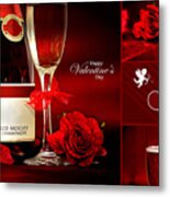 Valentine's Collage Photo Metal Print