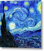 Van Gogh Starry Night Metal Print