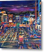 Vegas Lights Metal Print