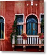 Venice Balcony Metal Print