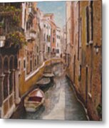 Venice-canale Veneziano Metal Print