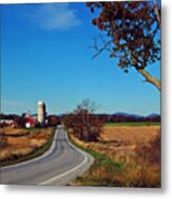Vermont Country Roads Metal Print