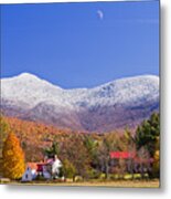 Vermont October Moonrise Metal Print