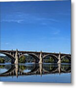 Veterans Memorial Bridge On The Susquehanna River Metal Print