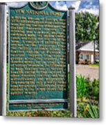 Vfw Home Historical Site Sign Metal Print