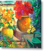 Vibrant Garden Metal Print