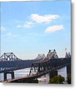 Vicksburg Mississippi Bridges Metal Print