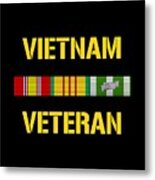 Vietnam Veteran Ribbon Bar Metal Print