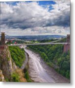 View At Bristol Bridge Metal Print