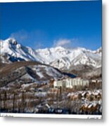 View From The Mountain Above Telluride Metal Print