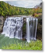 View Of Letchworth Middle Falls Metal Print