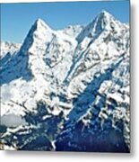 View Of The Eiger From The Piz Gloria Metal Print