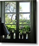 View To The Garden Metal Print